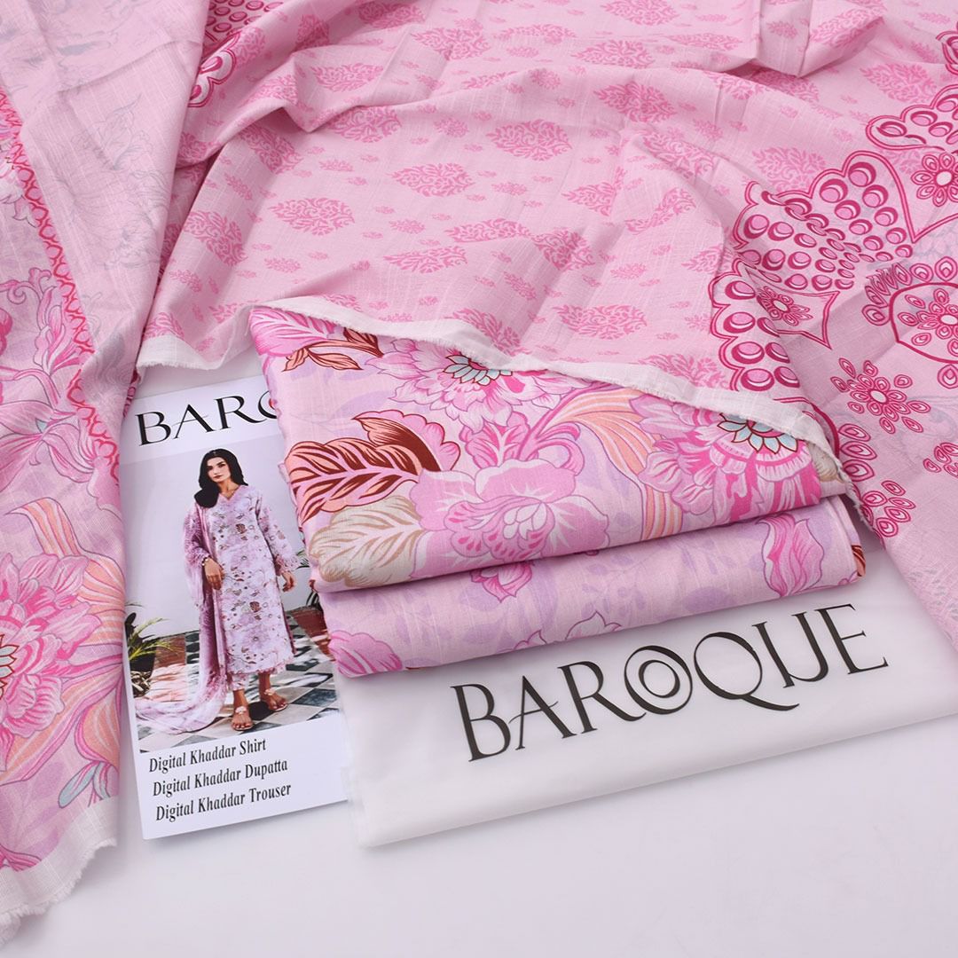 Baroque Khaddar 3-Piece Un-stiched