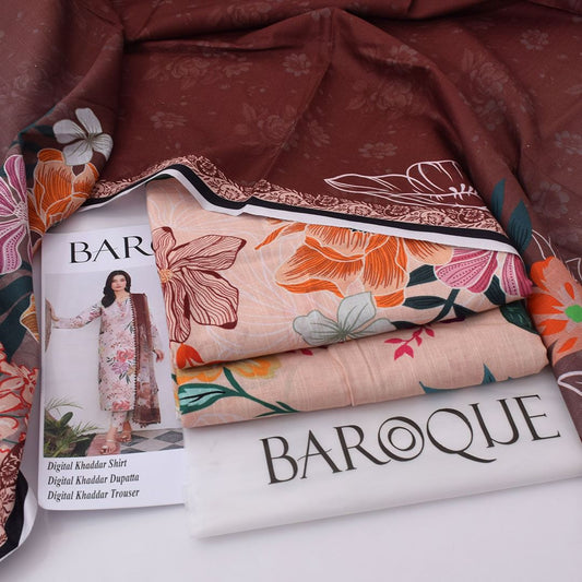 Baroque Khaddar 3-Piece Un-stiched