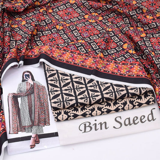 Bin Saeed Khaddar 3-Piece Unstiched
