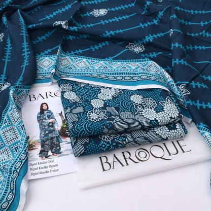Baroque Khaddar 3-Piece Un-stiched