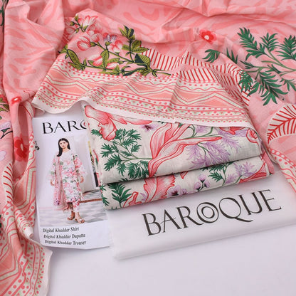 Baroque Khaddar 3-Piece Un-stiched