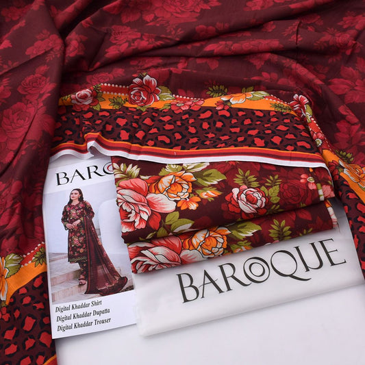 Baroque Khaddar 3-Piece Un-stiched
