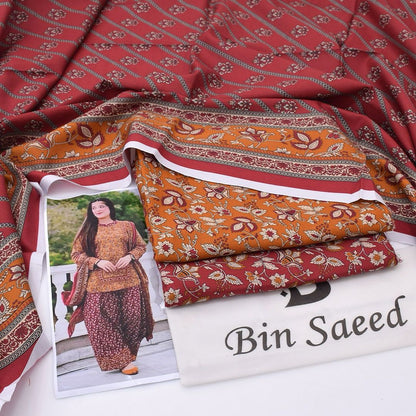 Bin Saeed Khaddar 3-Piece Unstiched