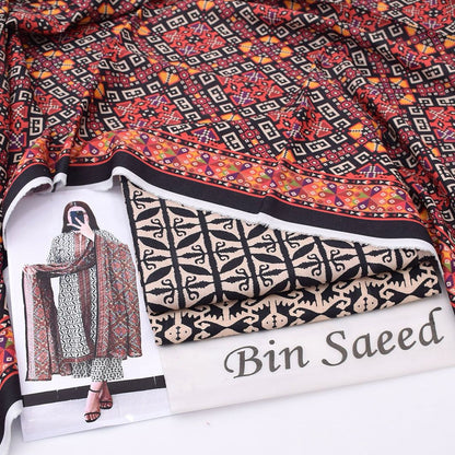 Bin Saeed Khaddar 3-Piece Unstiched
