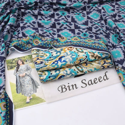 Bin Saeed Khaddar 3-Piece Unstiched