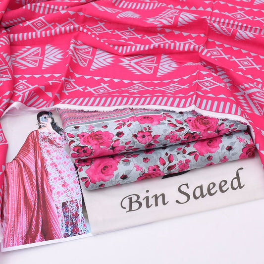 Bin Saeed Khaddar 3-Piece Unstiched