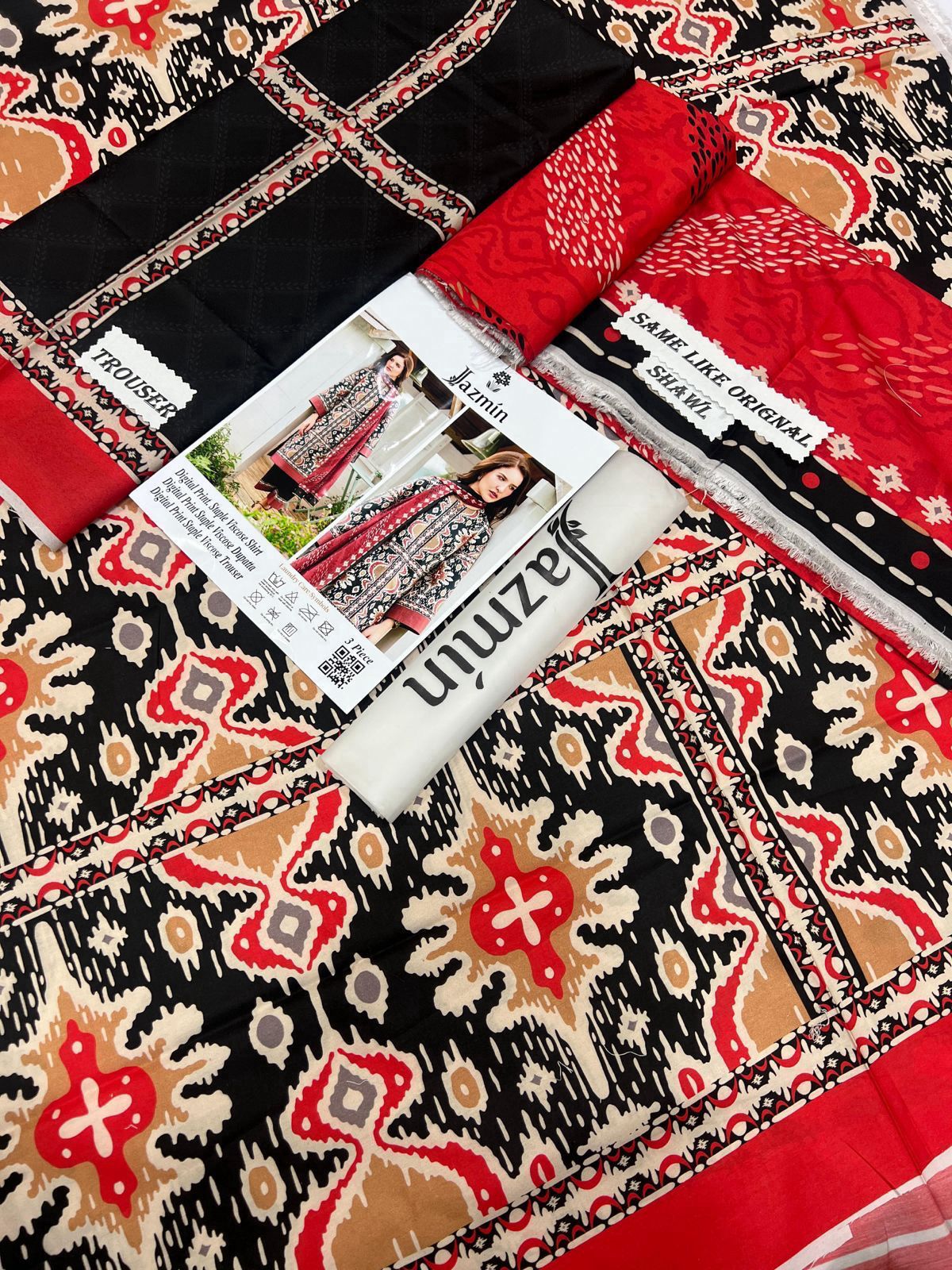 Jazmin Linen Viscose 3-Piece Unstiched