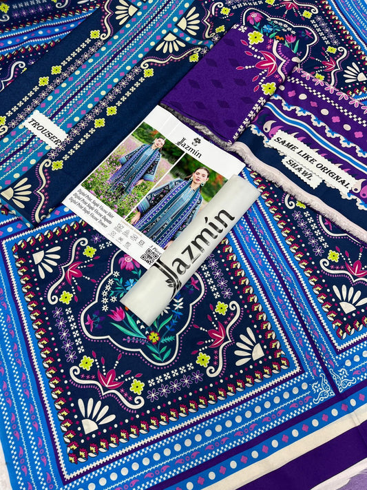 Jazmin Linen Viscose 3-Piece Unstiched