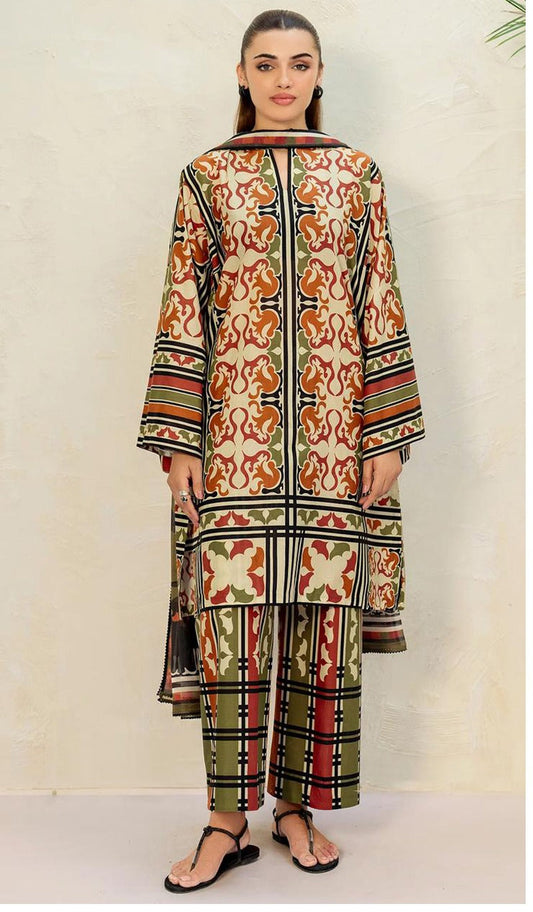 Jazmin Linen Viscose 3-Piece Unstiched