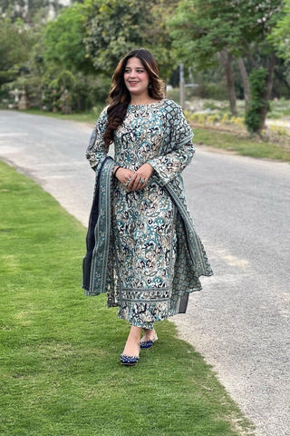 Bin Saeed Khaddar 3-Piece Unstiched